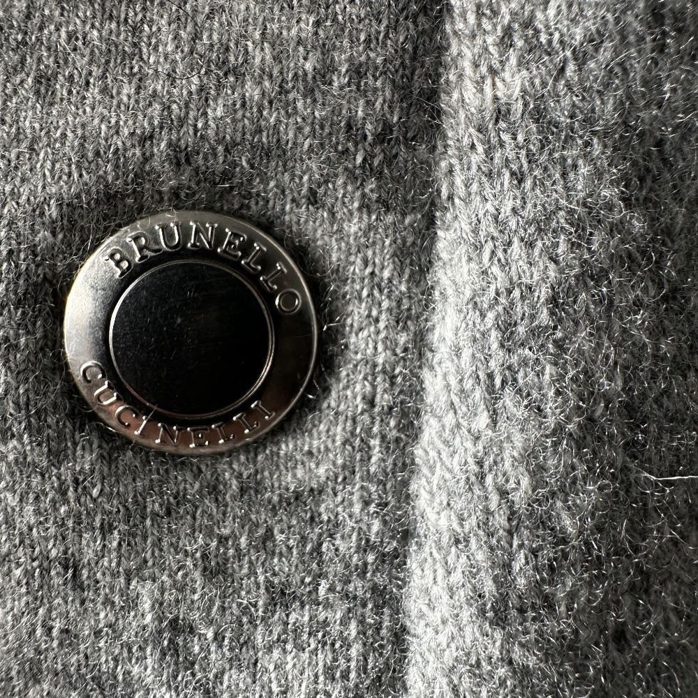 Brunello Cucinelli Cashmere Man's Wool Cashmere Bomber Jacket Size 50 NWT - Picture 10 of 16